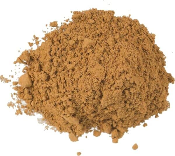 Borneo red Kratom powder stack from top