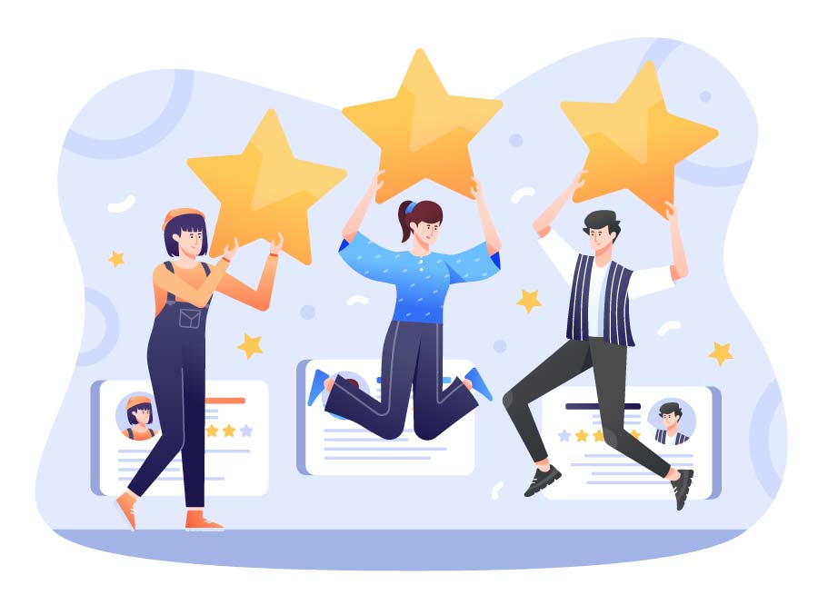 Customer Review Illustration